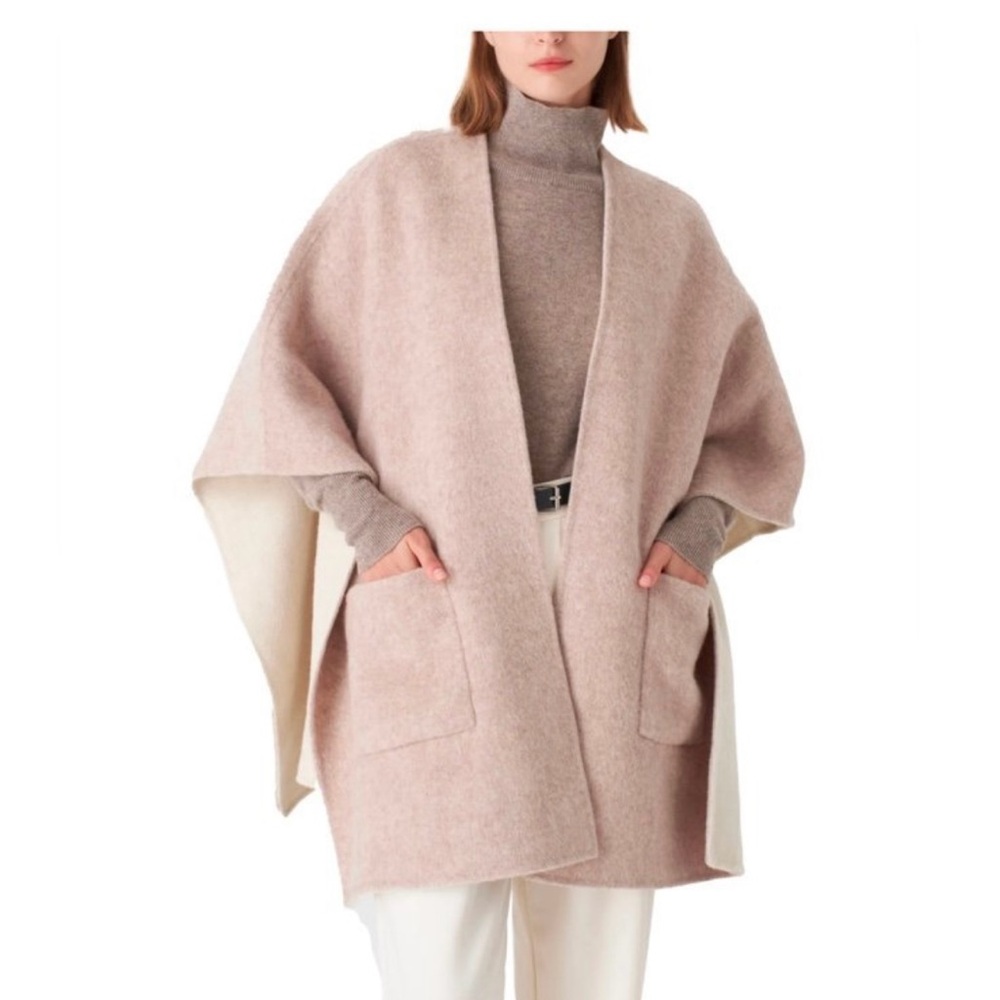NWT Pissenlit Reversible Cashmere Silk Cape